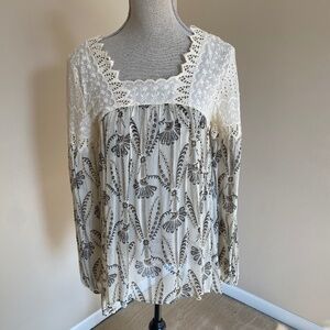 NWT Anthropologie by Floreat Cantata Peasant Blouse Size 4